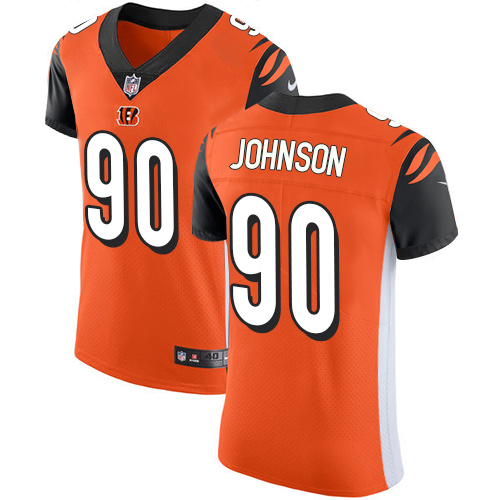 Nike Bengals #90 Michael Johnson Orange Alternate Men's Stitched NFL Vapor Untouchable Elite Jersey